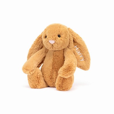 Jellycat Bashful Golden Bunny Medium New Zealand | JWGOK5420